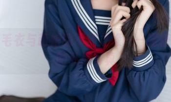 蓝色毛衣与萌娘的不解之缘——喵糖映画的私房写真